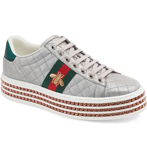 gucci new ace platform sneakers|gucci ace platform sneakers women.